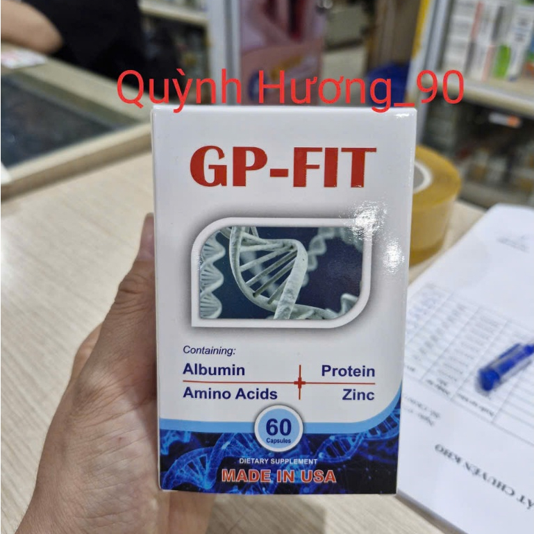 Viên uống GP-FIT lọ 60 viên giúp bổ sung Albumin tăng cường miễn dịch,ngăn ngừa lão hóa