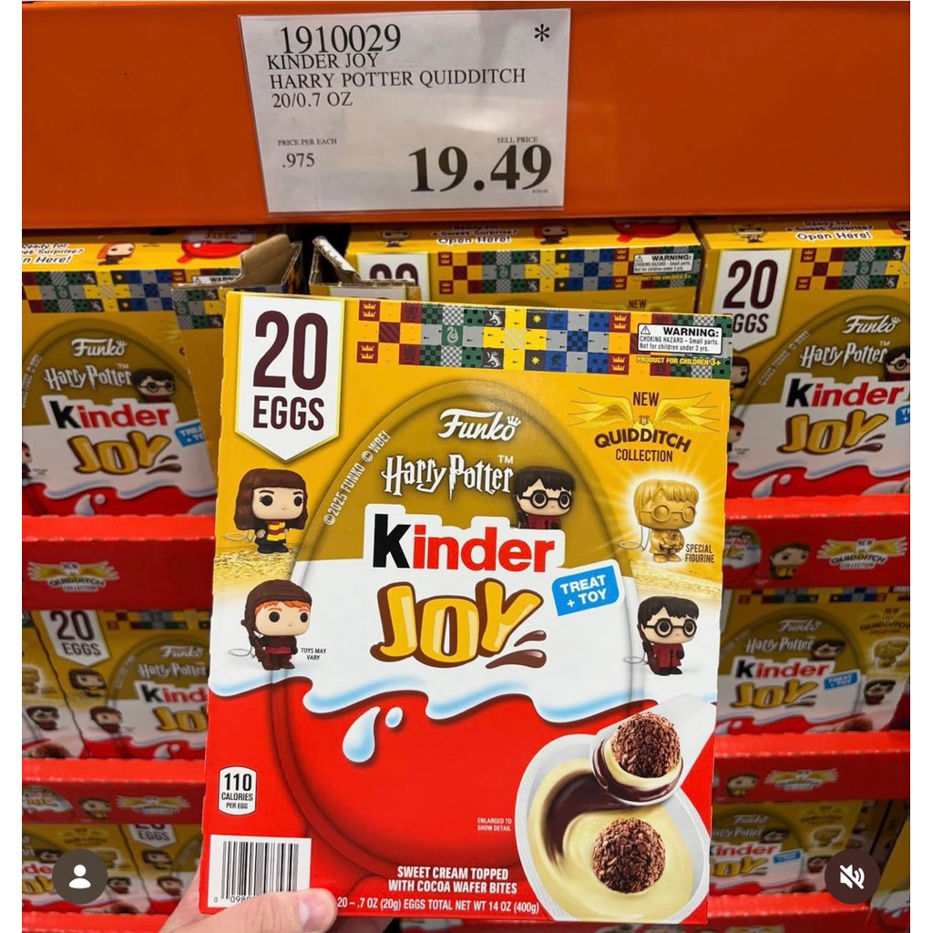 🍫🥚🧙SOCOLA TRỨNG TÚI MÙ ĐỒ CHƠI BẤT NGỜ MỸ KINDER JOY 20 EGGS FUNKO HARRY POTTER 2025 TREAT + TOY HỘP