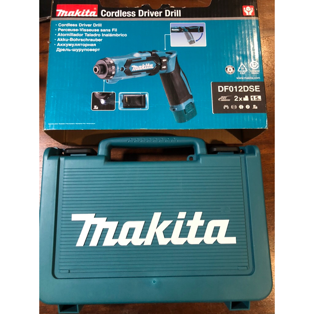 Khoan vặn vít dùng pin Makita DF012DSE 7.2V - 2 Pin 1.5Ah - Gập xoay