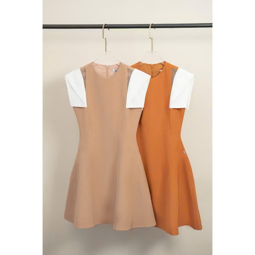 Pass Đầm cut-out vai, tay phối 1S99.2309PL thiết kế bởi JM Dress Design