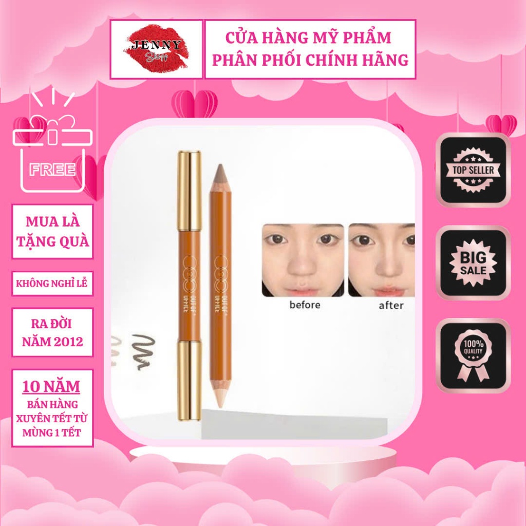 Bút Tạo Khối Và Bắt Sáng 2 Đầu OUT OF OFFICE Contour & Highlight Duo Pencil, Bút Tạo Khối 2 Đầu Tiện