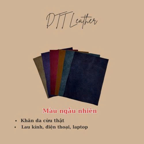 Khăn da cừu thật lau kính, màn hình điện thoại, laptop, lens siêu sạch, mềm mịn, không xước.