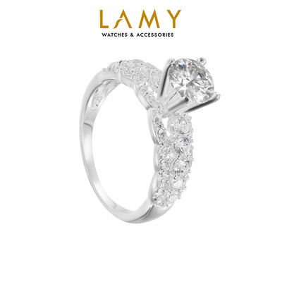 Nhẫn bạc nữ LAMY Sparkling Luxury Silver Ring 8288 - Nhẫn bạc ta cao cấp