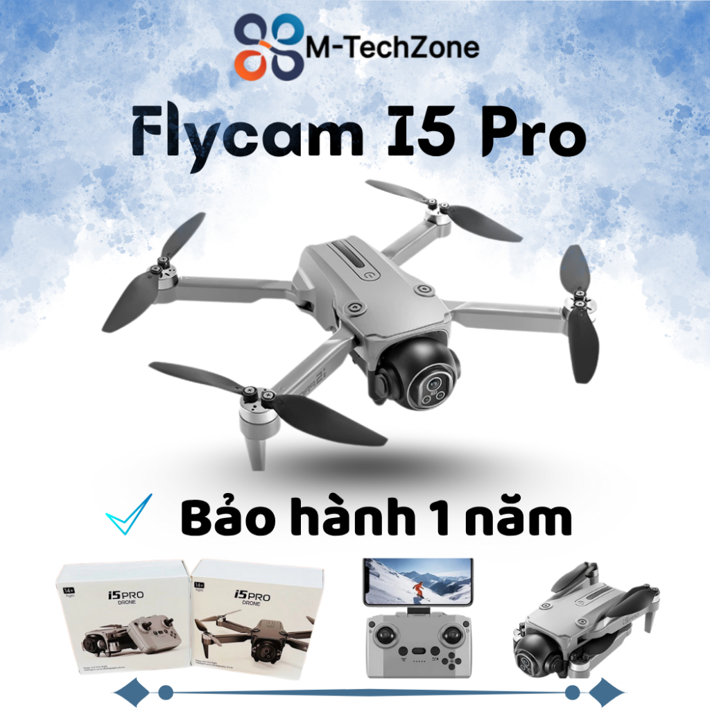Flycam, máy bay điều khiển từ xa i5 pro max, flycam giá rẻ, drone mini có cảm biến chống va chạm
