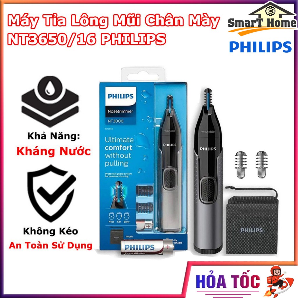 Máy Tỉa Lông Mũi Chân Mày Đa Năng NT3650/16 PHILIPS - Máy Tỉa Lông Mũi Chân Mày NT3650/16 PHILIPS