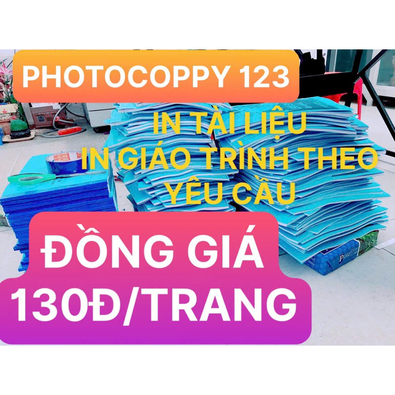 In tài liệu đồng giá 130đ/trang