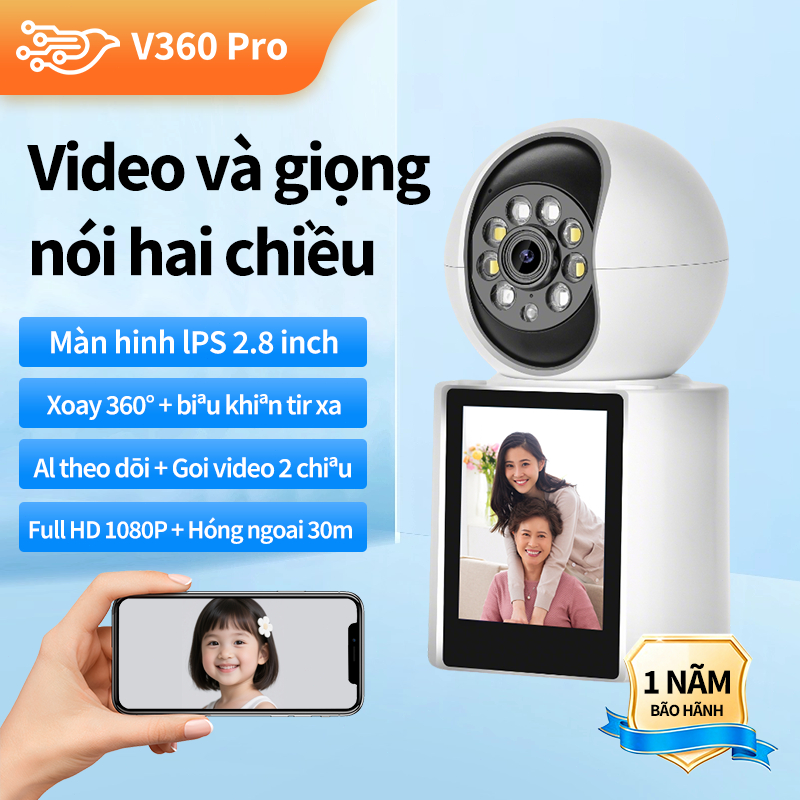 HIKVSON V1 Camera Wifi giám sát có màn hình - gọi video trực tiếp - Siêu nét 1080P Máy ảnh Sử dụng