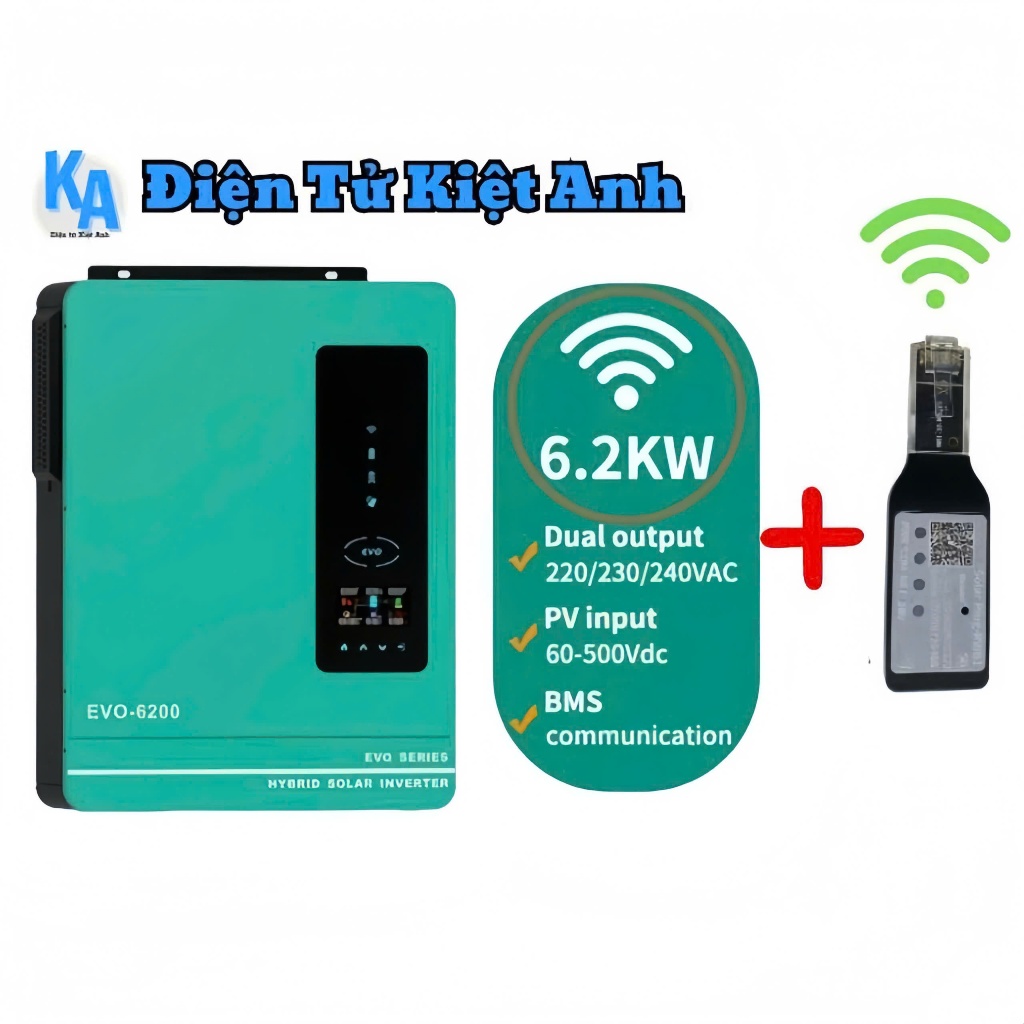 Biến Tần Năng Lượng Mặt Trời EVO 6200W-48V Wifi - AN-SCI-EVO 6200 Wifi