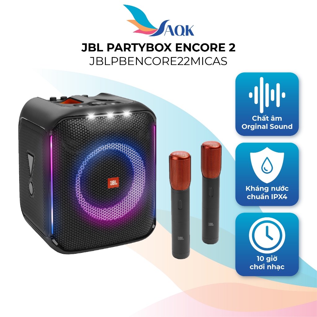 Loa JBL PartyBox Encore 2 JBLPBENCORE22MICAS - Hàng chính hãng