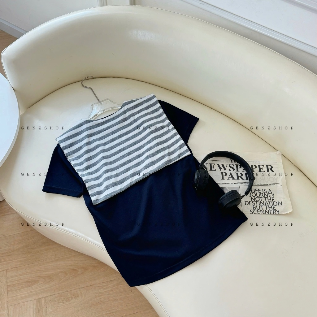 Khăn Choàng Vắt Vai  [Genzshop]  Phối Áo Sơ Mi Áo Thun Chất Cotton 2 Lớp | BigBuy360 - bigbuy360.vn