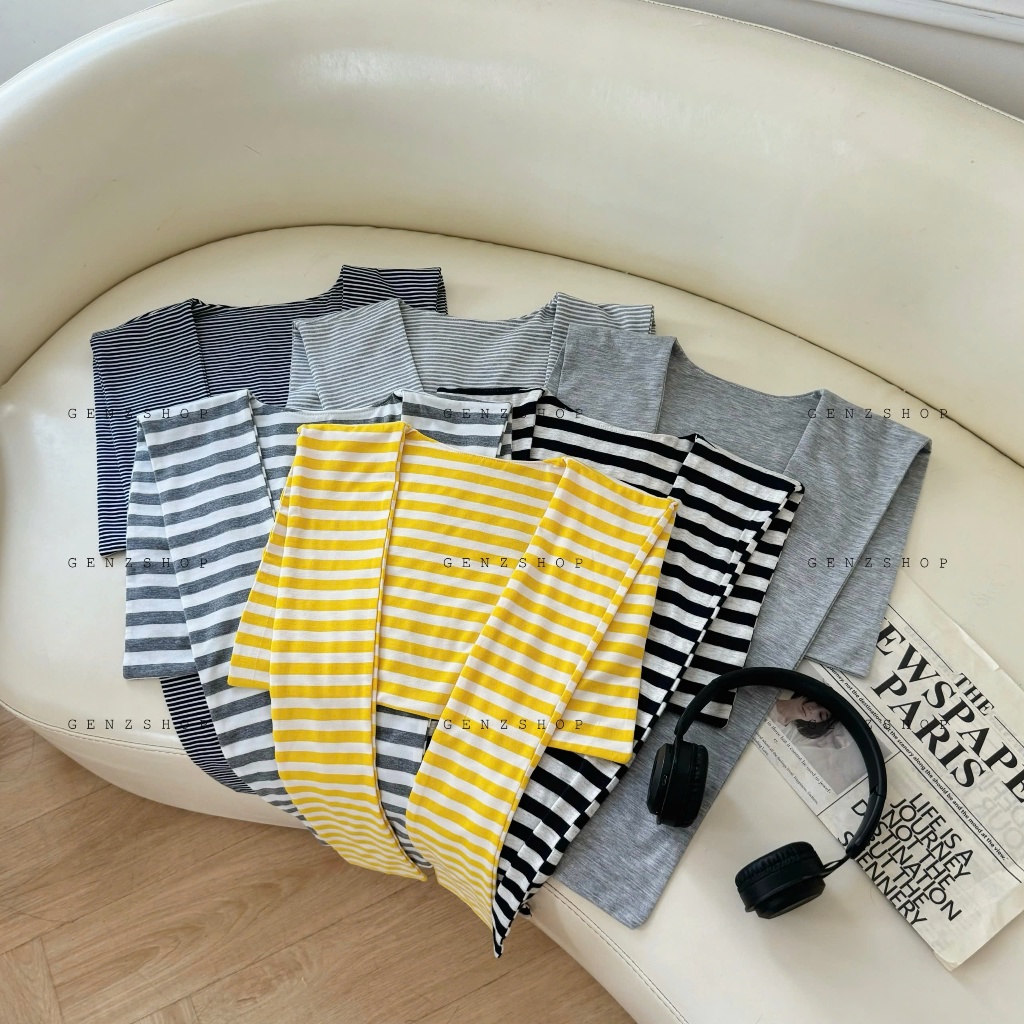 Khăn Choàng Vắt Vai  [Genzshop]  Phối Áo Sơ Mi Áo Thun Chất Cotton 2 Lớp | BigBuy360 - bigbuy360.vn