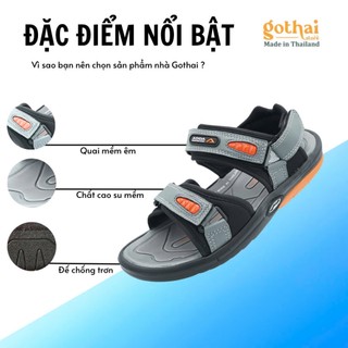 Dép Sandal nam Thái Lan chất cao su nhẹ êm bền chống trơn  ADDA 2N36