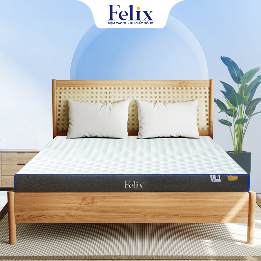 Nệm Cao Su Thiên Nhiên Than Tre Felix Premium Silver Carbon