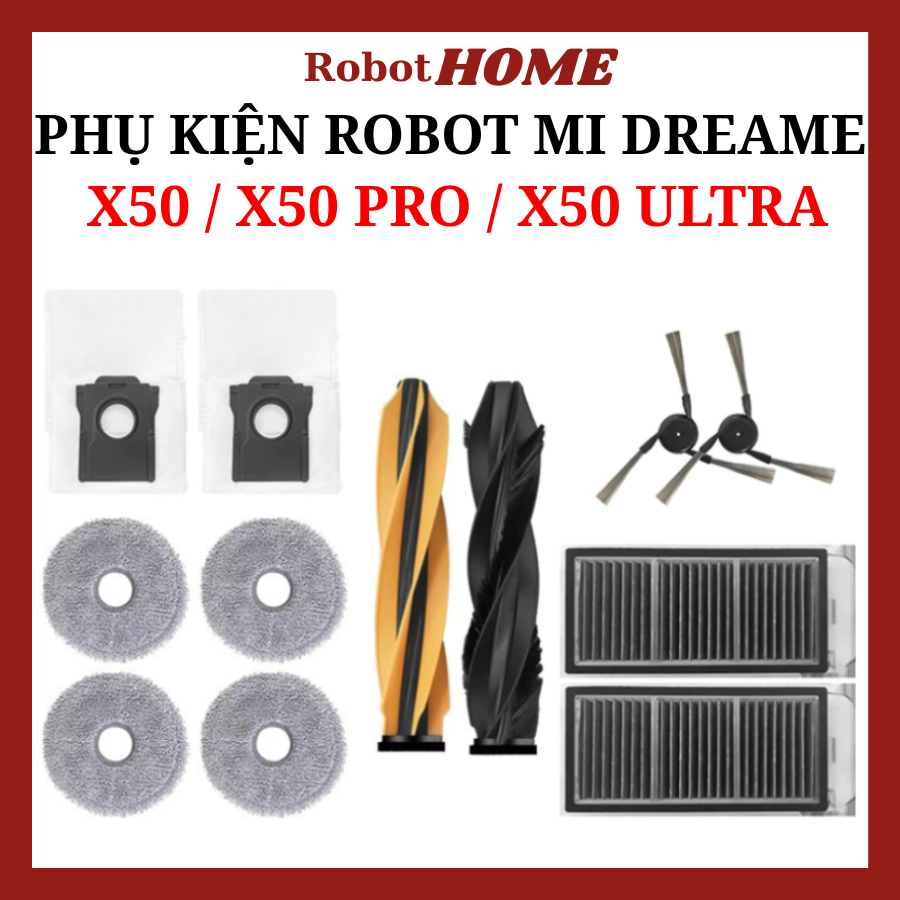 Phụ kiện Robot hút bụi Mi Dreame X50 Pro X50 Ultra X50 Pro Ultra X50 Master S50 Pro Ultra _ Phụ kiện