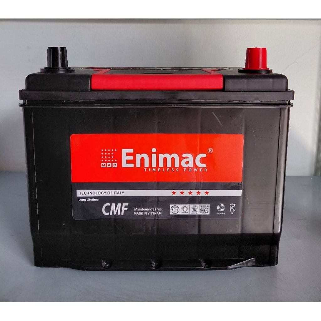 Bình ắc quy 12v khô miễn bảo dưỡng đồng nai enimac 80D26L | 12V - 70ah