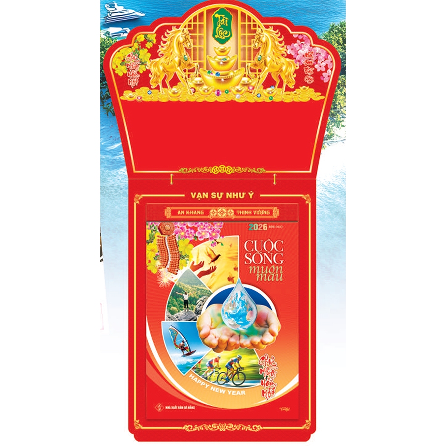 Lịch Bloc Siêu Đại 2026 (20x30 cm) - Cuộc Sống Muôn Màu (NB06)