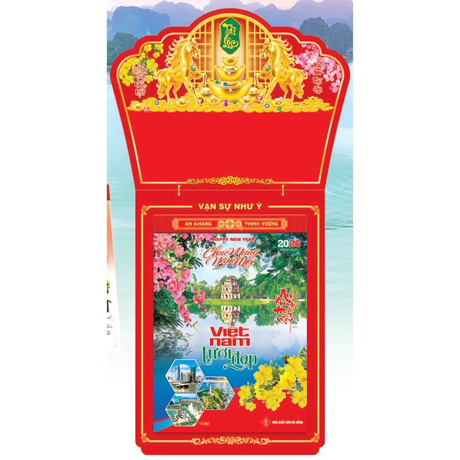 Lịch Bloc Siêu Đại 2026 (20x30 cm) - Việt Nam Tươi Đẹp (NB07)