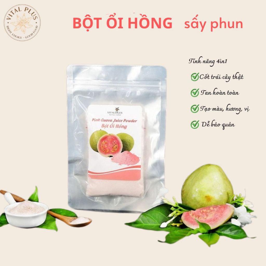 (1KG) Bột trái cây - Bột Ổi Hồng - Pink Guava Powder - Vital Plus - Shop Nhà Anise