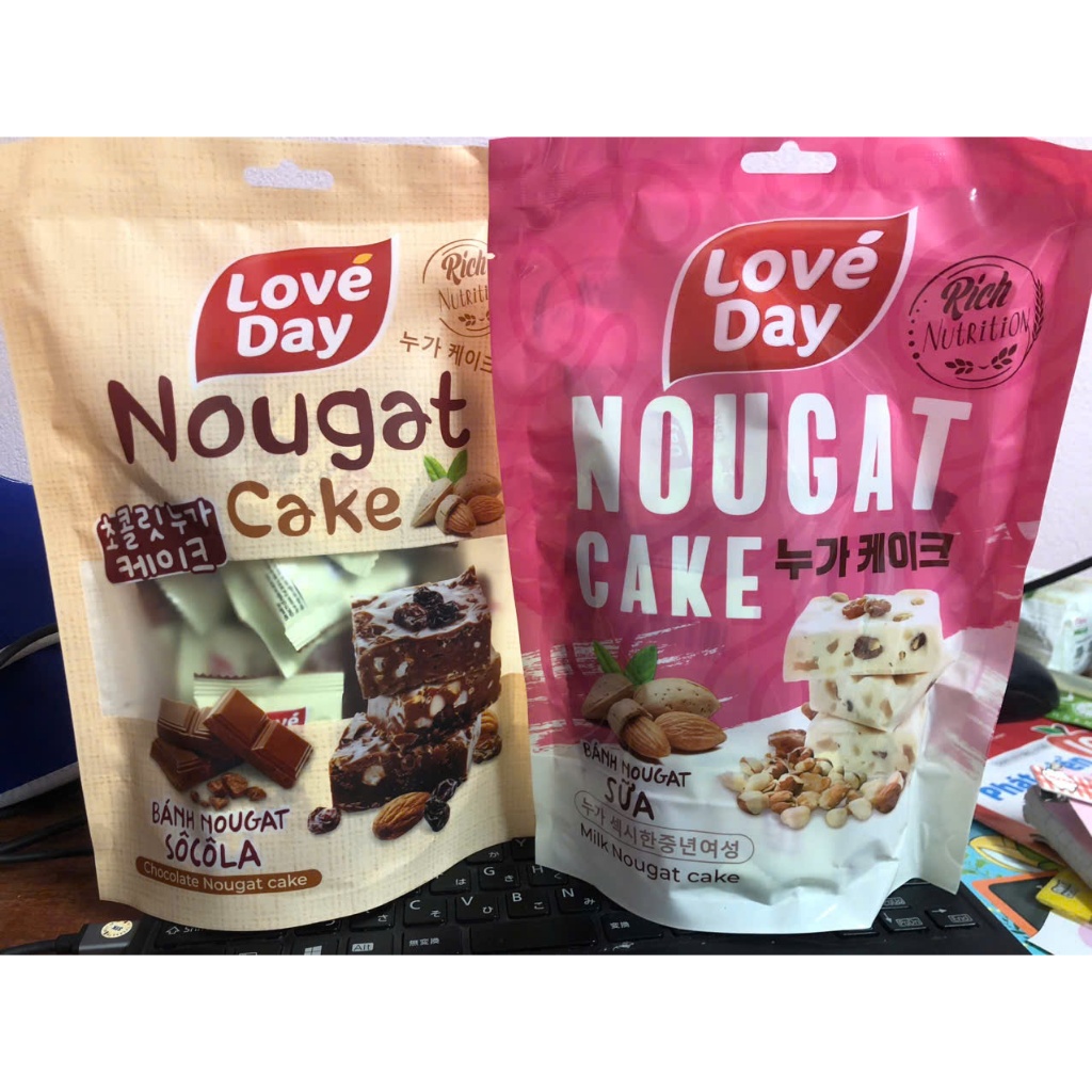 Bánh Nougat LoveDay, Nougat Cake Love Day gói 225g