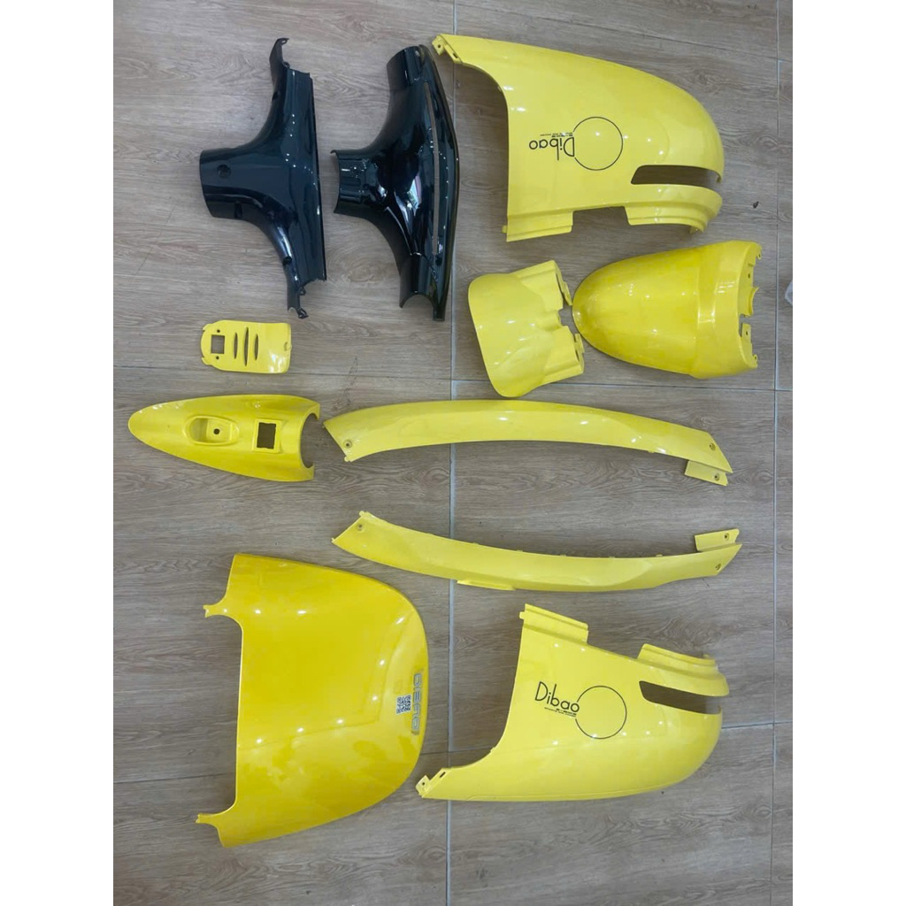 Bộ nhựa xe máy điện Gogo Dibao S5 màu vàng