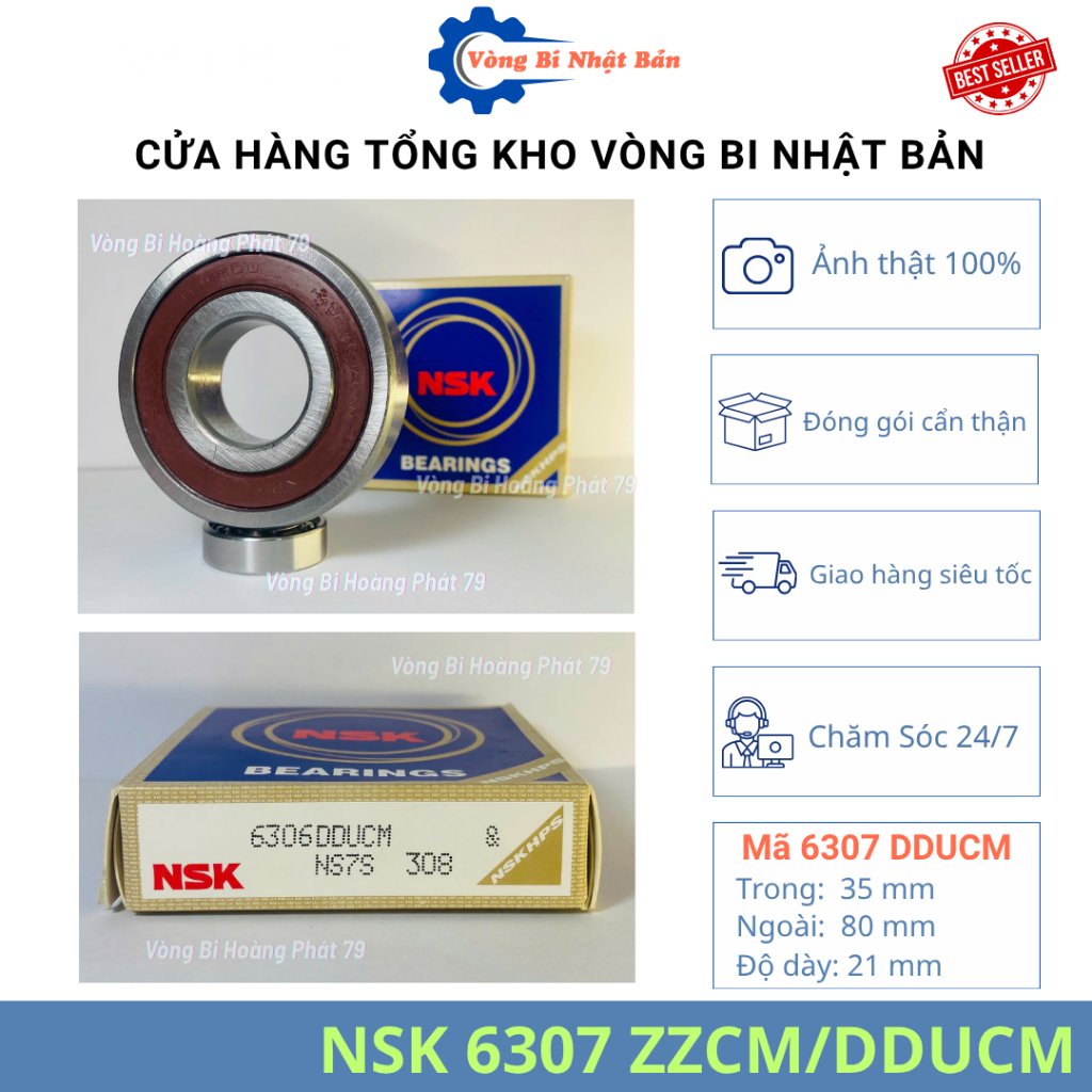 VÒNG BI NSK 6307,6308,6309,6310 ZZ/DDUCM - Vòng Bi Nhật Bản Chính Hãng