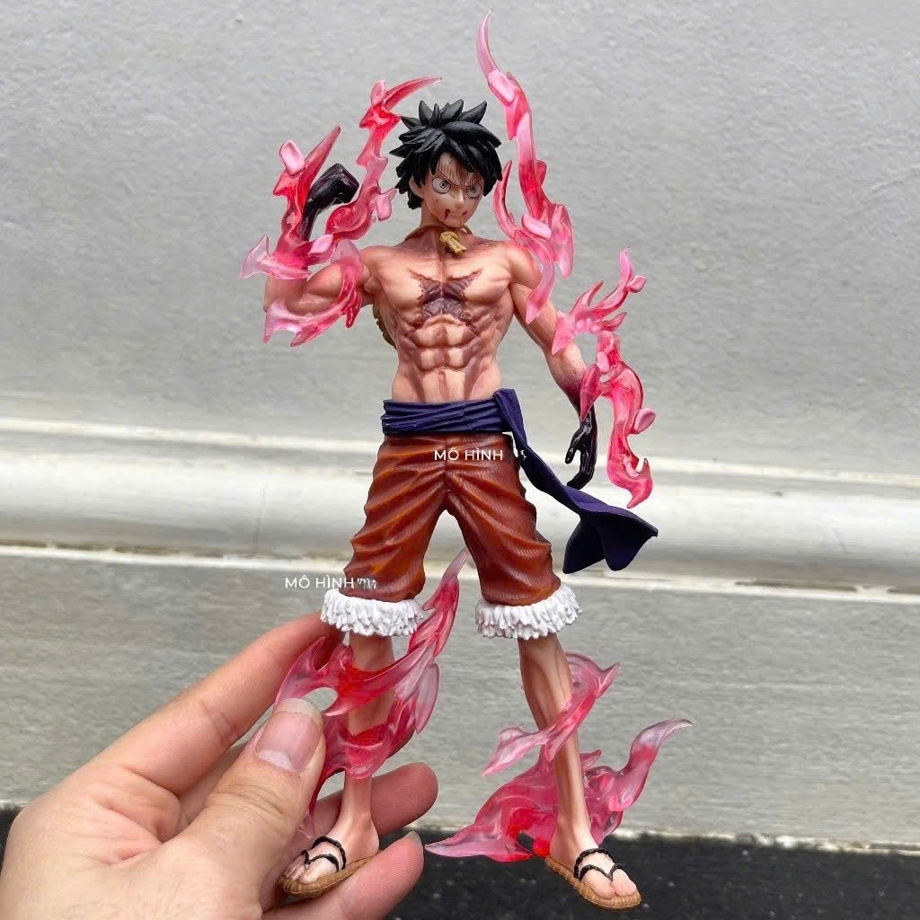 Mô hình Luffy Sakura Haki hoa anh đào figure Monkey D Luffy haki one piece dáng đứng hàng F1 TH Stud