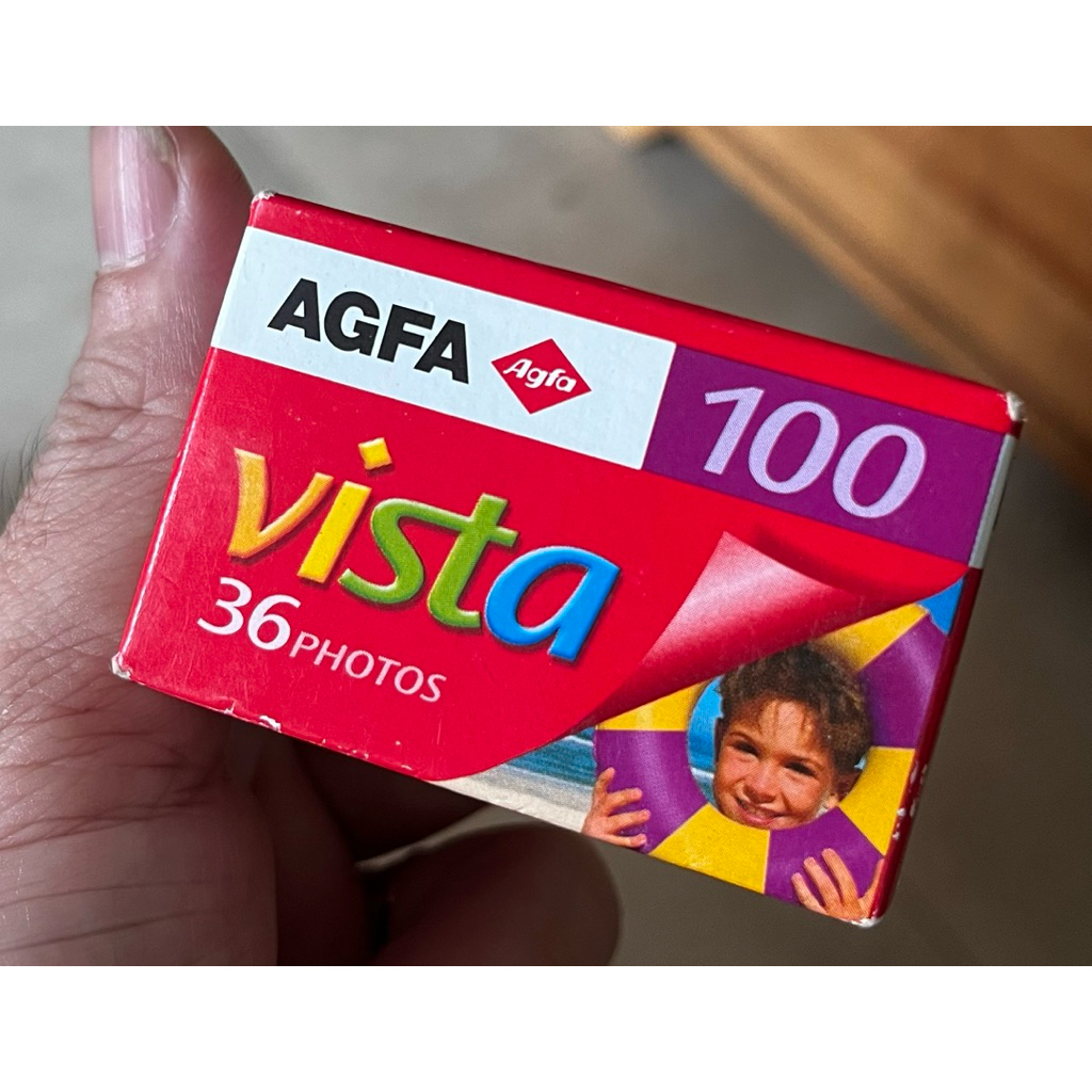 Vista Agfa 100 36exp date 06/2008 film 35mm outdate