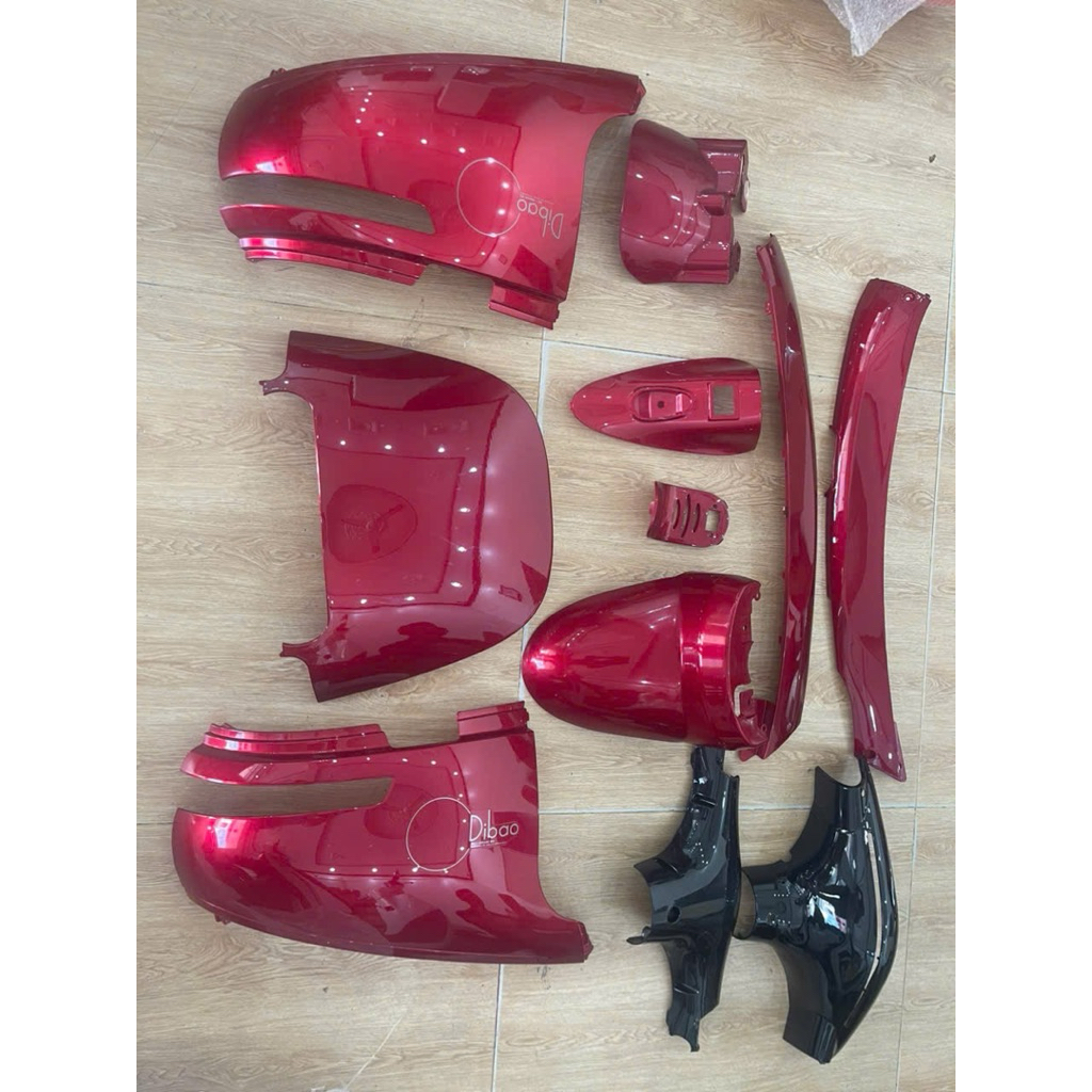 Bộ nhựa ABS xe Gogo Dibao S5 màu đỏ đô