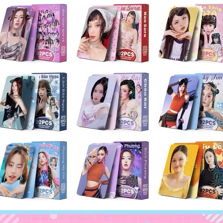 Thẻ bài EM XINH SAY HI-bộ sưu tầm quà tặng 92pcs
