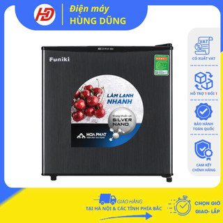    SHIP HOẢ TỐC 2H TẠI HÀ NỘI   Tủ lạnh mini Funiki 50lít FR-51DSU-Đen  có tính năng làm đá  tiết kiệm điện 