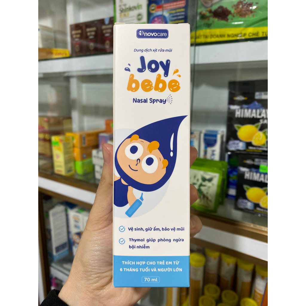 XỊT RỬA MŨI JOY BEBE 70ml DÙNG ĐƯỢC CHO TRẺ 6 THÁNG TUỔI