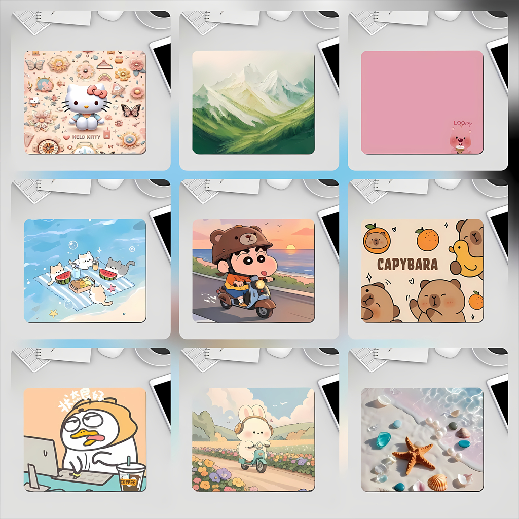 Lót chuột - Pad chuột bo viền - 100 mẫu khác nhau kích thước 26x21cm, 20cm siêu đẹp