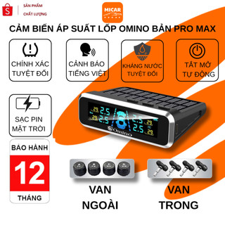 Cảm Biến Áp Suất Lốp Ô Tô MICAR OMINO Pro Max – TPMS Sạc Năng Lượng Mặt Trời, Màn Hình Hiển Thị Rõ Nét