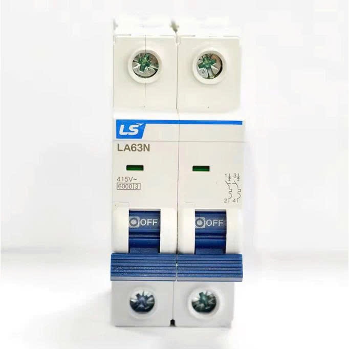 Cầu dao tự động MCB LS LA63N-2P-63A