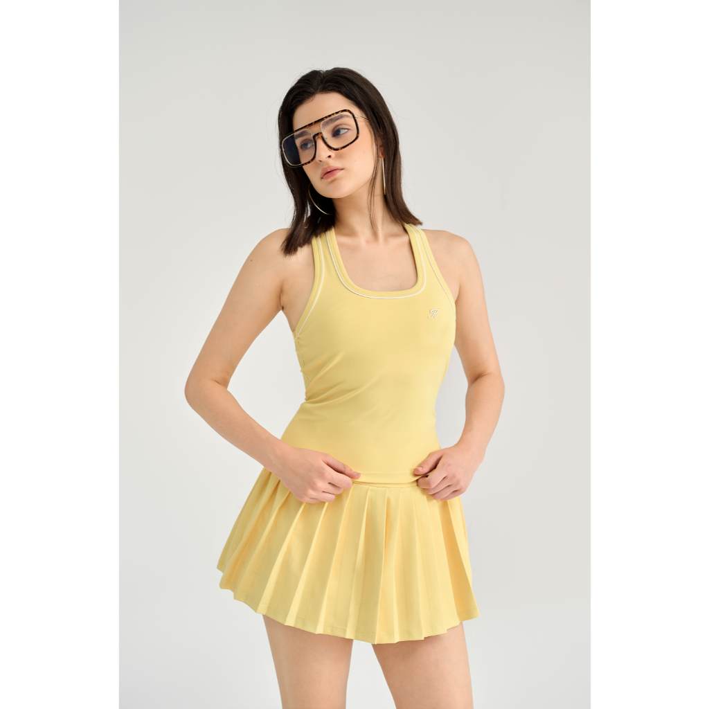 THEKIM Áo ba lỗ thể thao cổ tròn ( mút ngực tháo rời ) , áo tanktop phối viền lé màu in logo ngực T377 | BigBuy360 - bigbuy360.vn