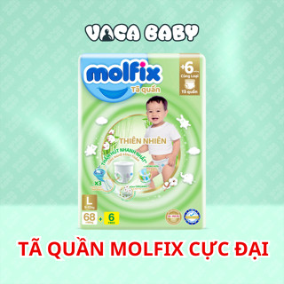   MẪU MỚI CẢI TIẾN 2024  Tã bỉm quần Molfix gói cực đại tiết kiệm giá tốt đủ size M76 L68 XL62 XXL56 tặng thêm 6 miếng 