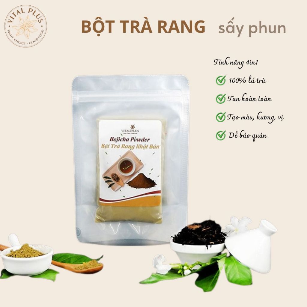 (0.5 KG) Bột Trà - Bột Trà Rang - Hojicha Powder - Vital Plus - Shop Nhà Anise