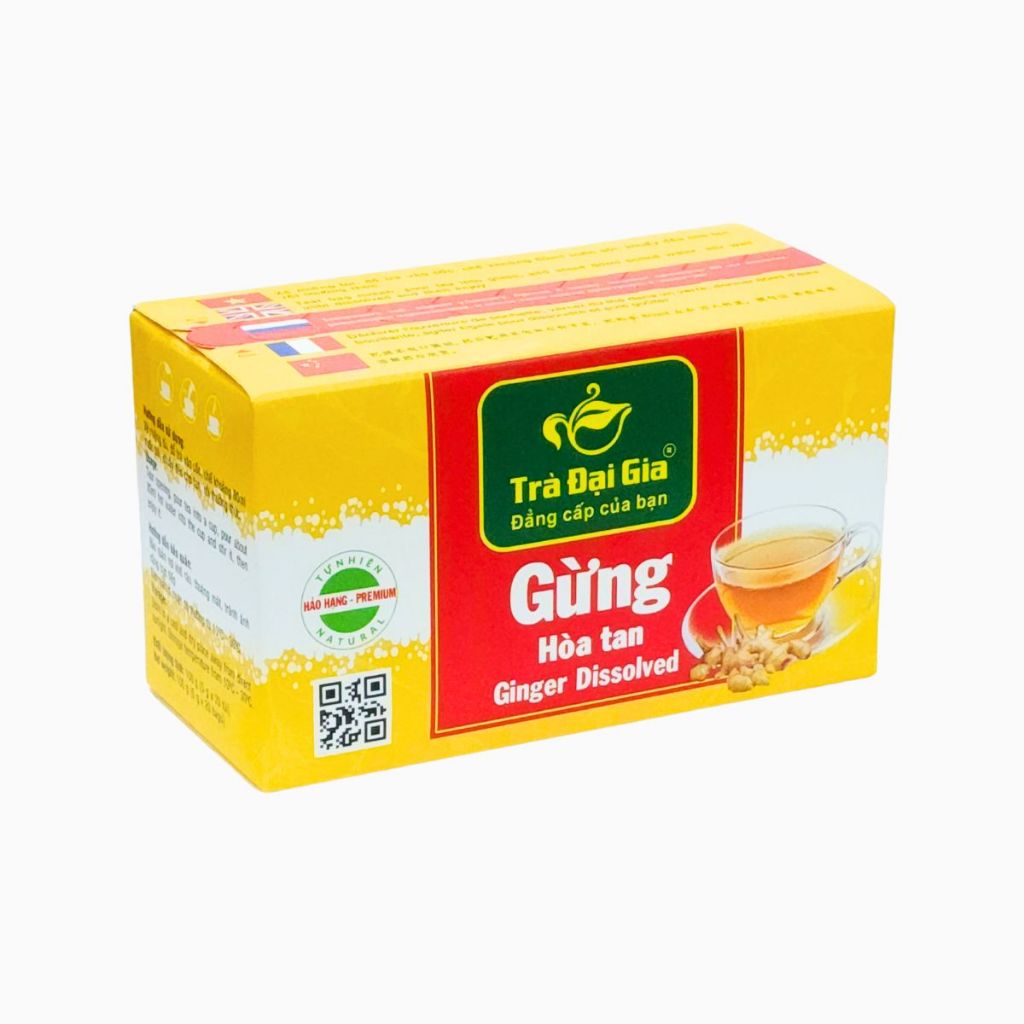 Trà Gừng hòa tan (hộp 20 gói) - Trà Đại Gia