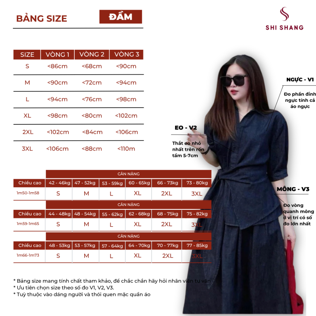 [𝐓𝐡𝐞̂𝐦 𝐦𝐚̀𝐮] Set thiết kế Shi Shang, áo sơ mi buộc nơ eo phối chân váy xoè có Bigsize | BigBuy360 - bigbuy360.vn