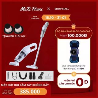 Máy Hút Bụi Cầm Tay Không Dây MEXI Lực Hút 25000Pa, Nhỏ Gọn, Hút Sạch Bụi Giường, Ô Tô, Sofa Bảo Hành 12 Tháng