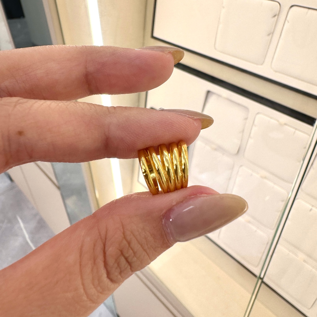 Nhẫn Tiết Kiệm Vàng 24k 0.1 Chỉ Huy Thanh Jewelry (KÈM TÚI GẤM) | BigBuy360 - bigbuy360.vn