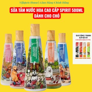 Sữa Tắm Nước Hoa Nắp Gỗ SPIRIT 500ml Cho Chó Thơm Lâu, Dưỡng Lông, Kiểm Soát Mùi, Da Nhậy Cảm