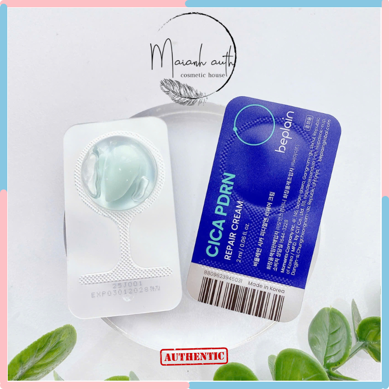 Sample Kem Dưỡng Beplain CICA PDRN Reoair Cream Cấp Ẩm Dưỡng Da Căng Bóng 2ml