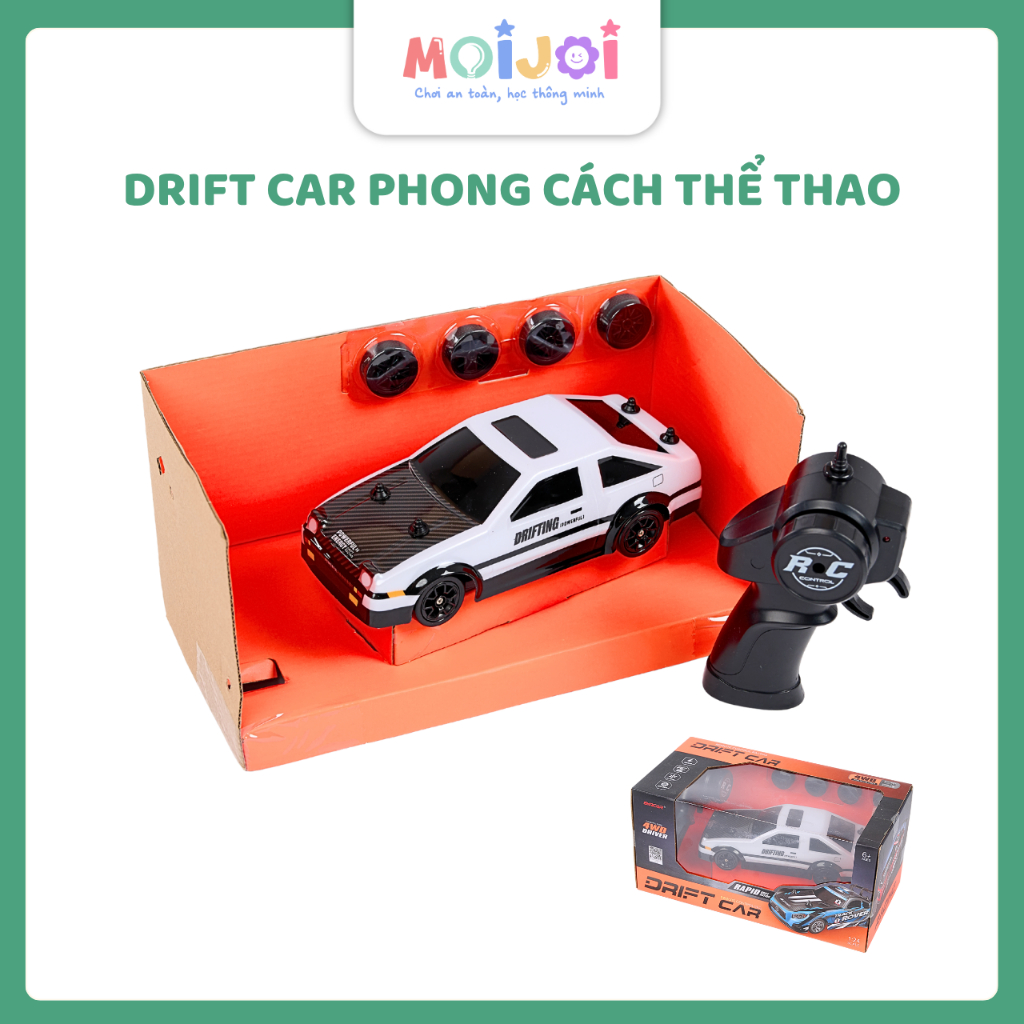 Xe điều khiển RC drift car phong cách thể thao - Drift nhiều kiểu, đổi bánh drift, tốc độ mạnh mẽ