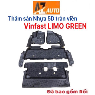 Thảm lót sàn nhựa TPE 5D xe Vinfast Limo Green 2025 kèm rối tràn viền hàng cao cấp, sàn cao su và lót cốp