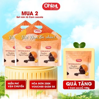 Set nón lá Cam nhúng socola (5 túi x 100g)