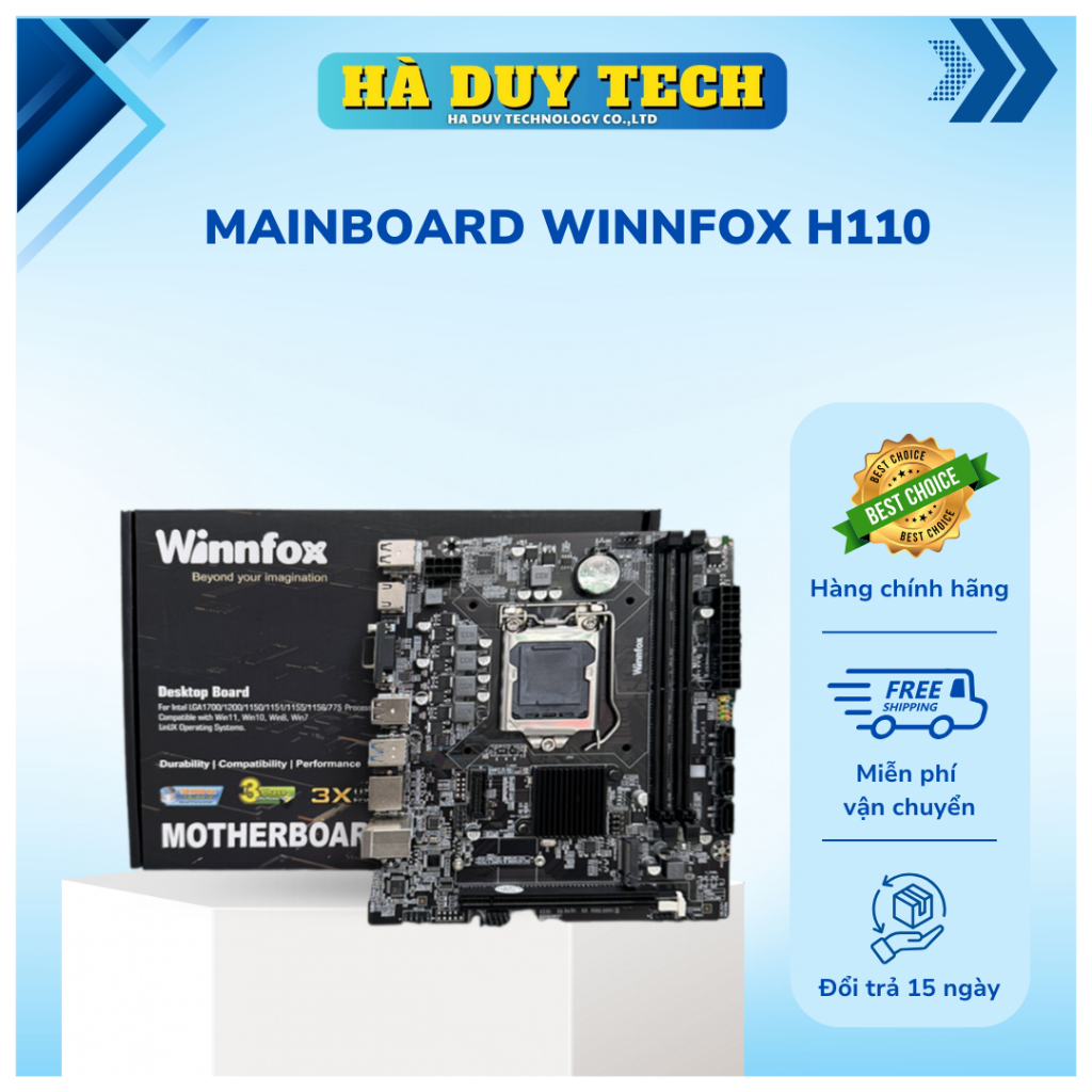 MAINBOARD WINNFOX H110- Chính Hãng- Bh 24Th - HaDuyTech