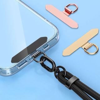 Combo 3 miếng gắn ốp, miếng dán móc dây đeo điện thoại bằng thép không gỉ nhiều màu sắc - CLIP-YA-ME01