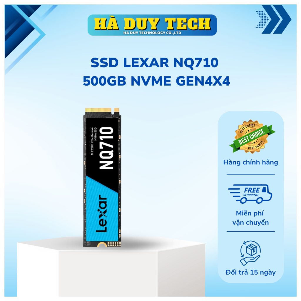 SSD LEXAR NQ710 500GB NVME GEN4x4 - Chính Hãng - BH 36T - Hà Duy Tech