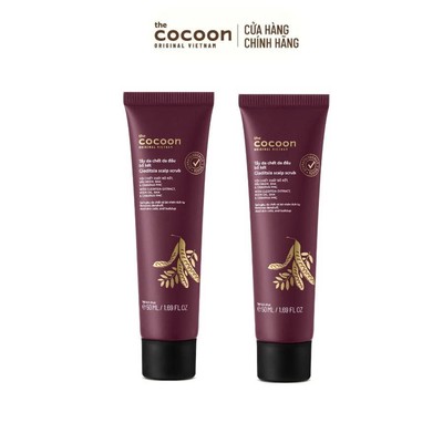HÀNG TẶNG KHÔNG BÁN - Combo 2 Trial size - Tẩy da chết da đầu bồ kết Cocoon 50ml